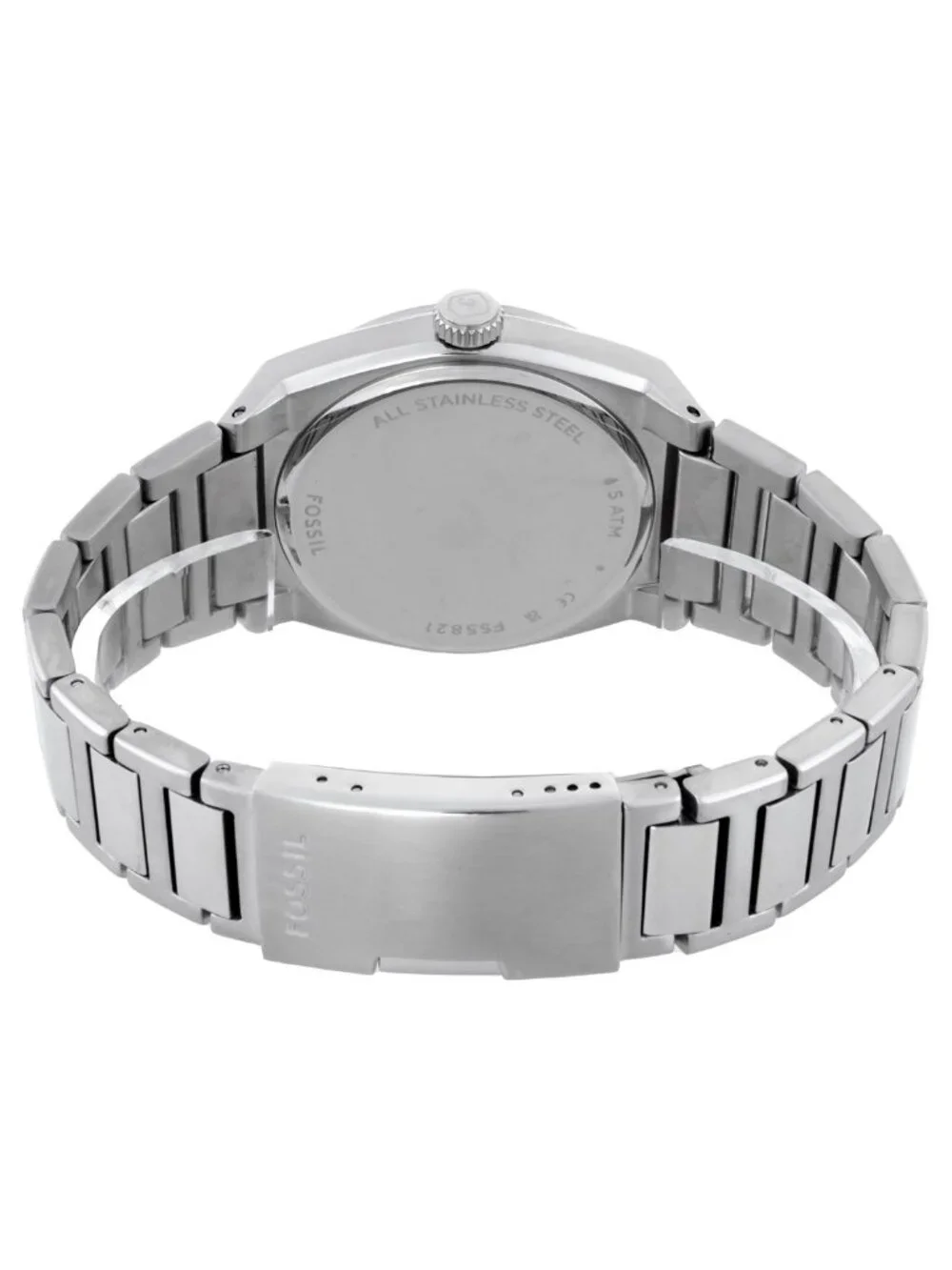 NWT Fossil Everett Quartz Black Dial Men's Watch